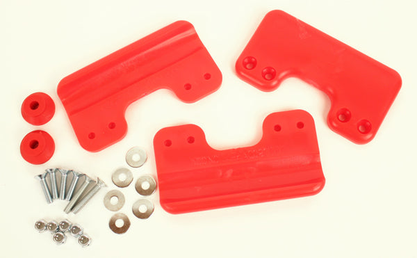 Chassis Skid Plate Protectors (Red)