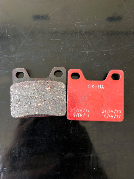front brake pad 41x30mm red